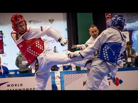 Nikola Vuckovic (SRB) vs Viacheslav Minin (RUS). European Taekwondo Championships Kazan-2018