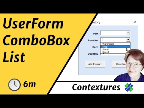 comment remplir une combobox vba excel