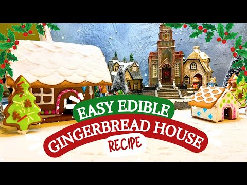 How to Make a DELICIOUS Edible Gingerbread House including icing!