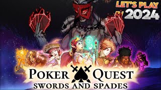 Poker Quest: Swords and Spades | Let's Play for the First Time in 2024 | Episode 1