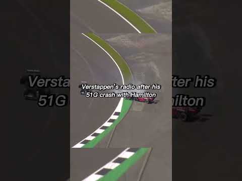 Max Verstappen's 51G Crash at Silverstone radiio conversation