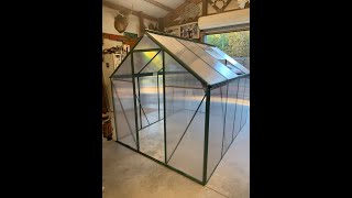 How to install Build WACASA 6' x 8' Polycarbonate Greenhouse,  Assemble Outdoor Aluminium Greenhouse