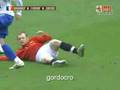 Rooney Tries to Break Kranjcar's Leg