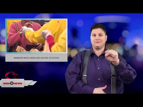 Minimum wage hikes kick in for 18 states (ASL - 1.1.18)