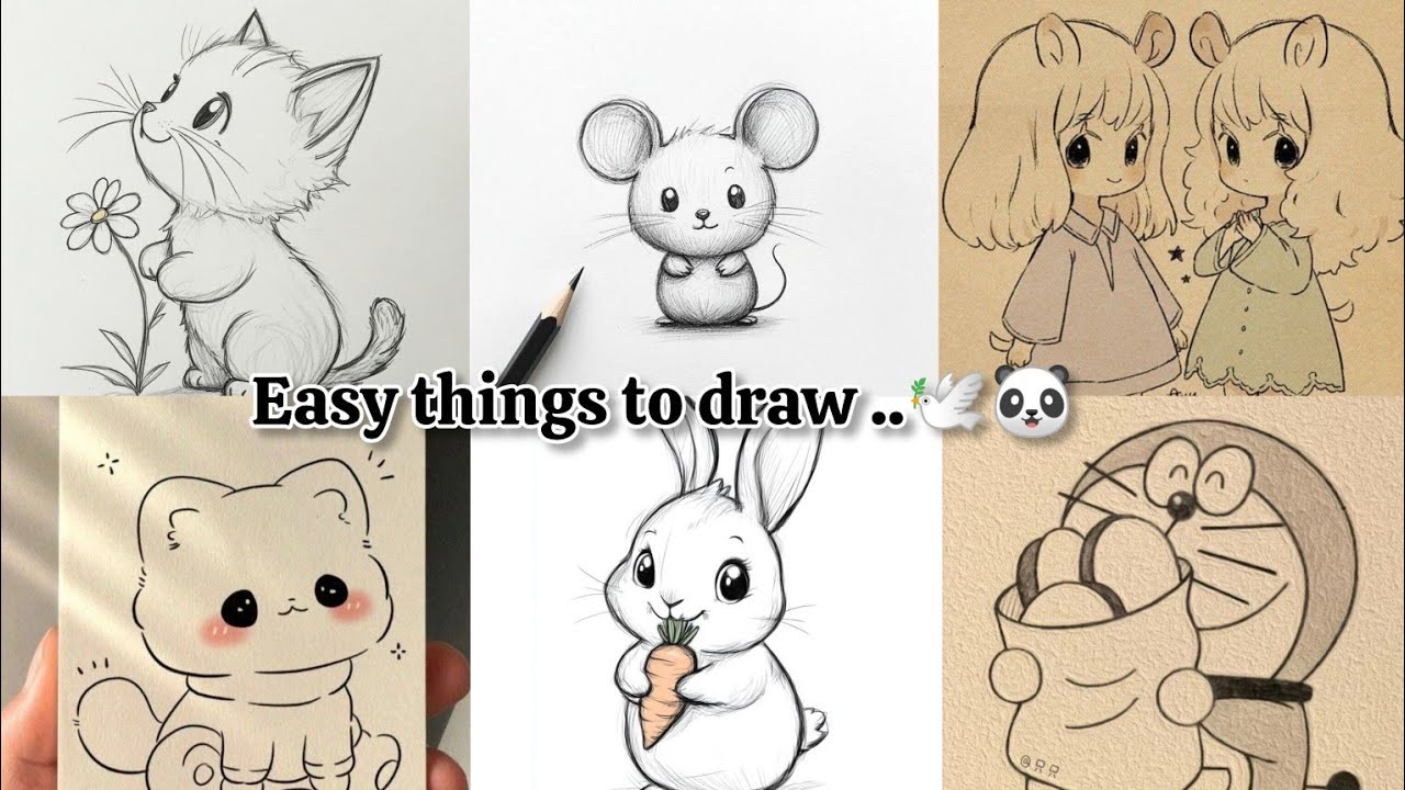 Pinterest inspired Easy Drawings..🙈🐼#doodleart #aesthetic