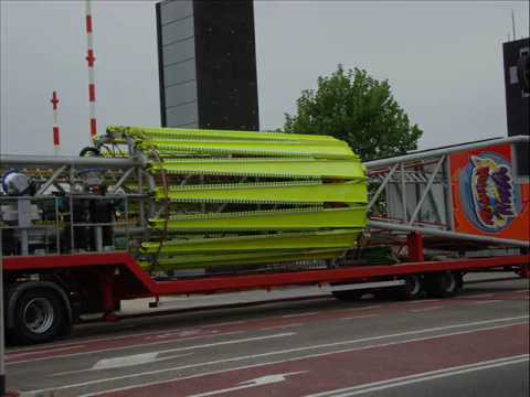 Kermis Weert 2009 Opbouwfoto's Woensdag 23 September