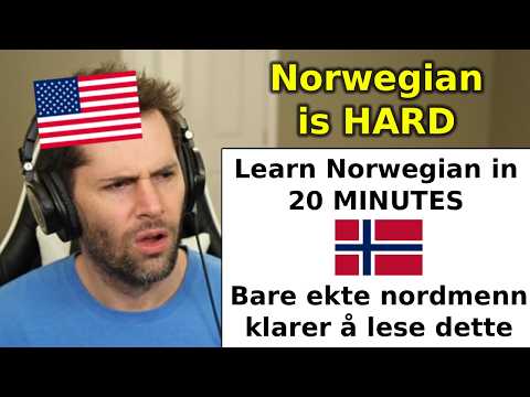 American Learns Norwegian in 20 Minutes