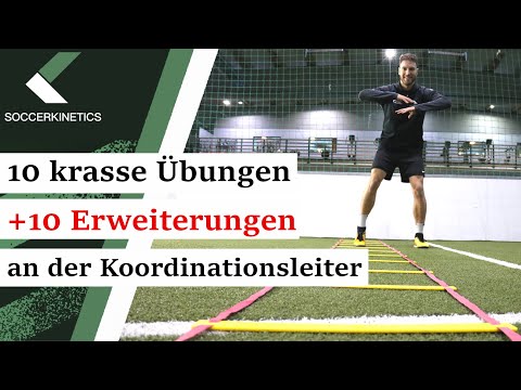10 krasse Übungen + 10 Erweiterungen an der Koordinationsleiter | Soccerkinetics