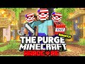 100 Players Simulate THE PURGE In Minecraft REMATCH