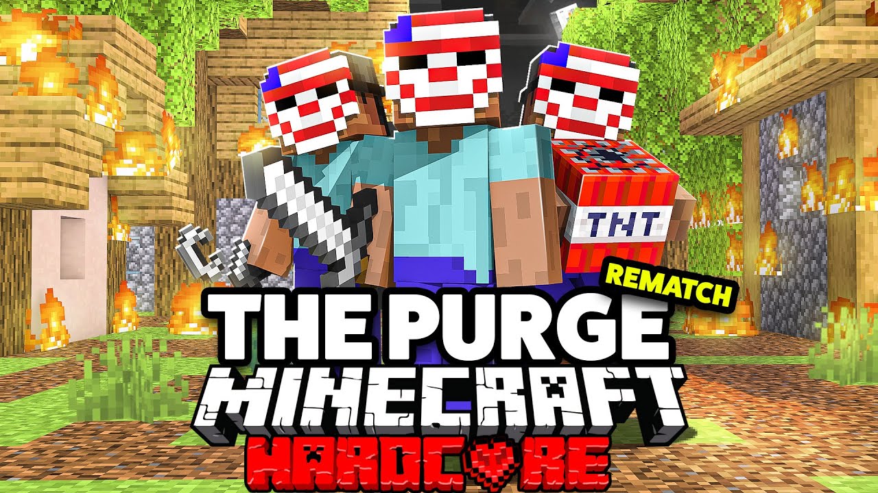 100 Players Simulate THE PURGE in Minecraft... REMATCH