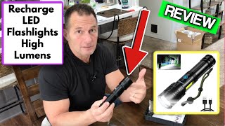 Rechargeable LED Flashlights High Lumens