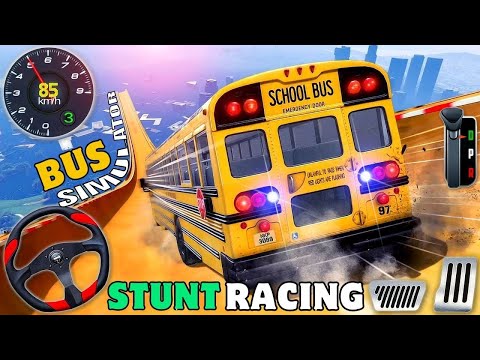 Impossible Bus Stunt Racing 2024 - Mega Ramp Driving Simulator 3D - Android GamePlay#1