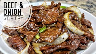 Beef And Onion Stir Fry ｜Tender And Juicy Beef