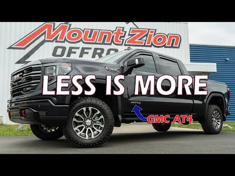 Less is More (Lift) on a 2022 GMC AT4 or Chevy Trail Boss!