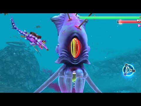 Dark Magic Shark vs Colossal Squid : Boss Battle | Hungry Shark World