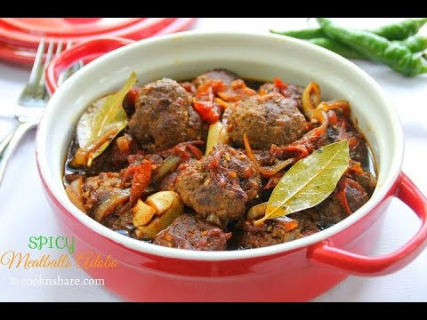 Spicy Meatballs Adobo