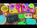 satisfying miniature kitchen washing cooking play toys velcro cutting pruit ASMR video 🤩🤩