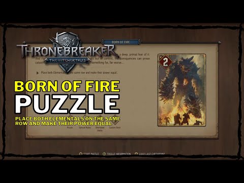 Thronebreaker: The Witcher Tales - Born of Fire Puzzle [Place both elementals ...] (Aedirn)