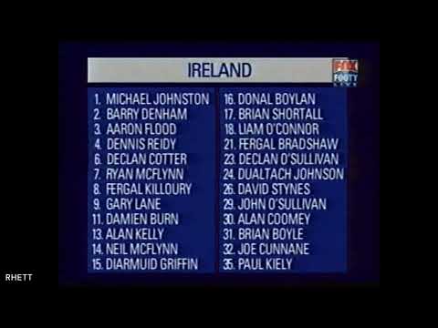 The teams for the 2002 PNG vs IRELAND International Cup Grand FInal. MCG