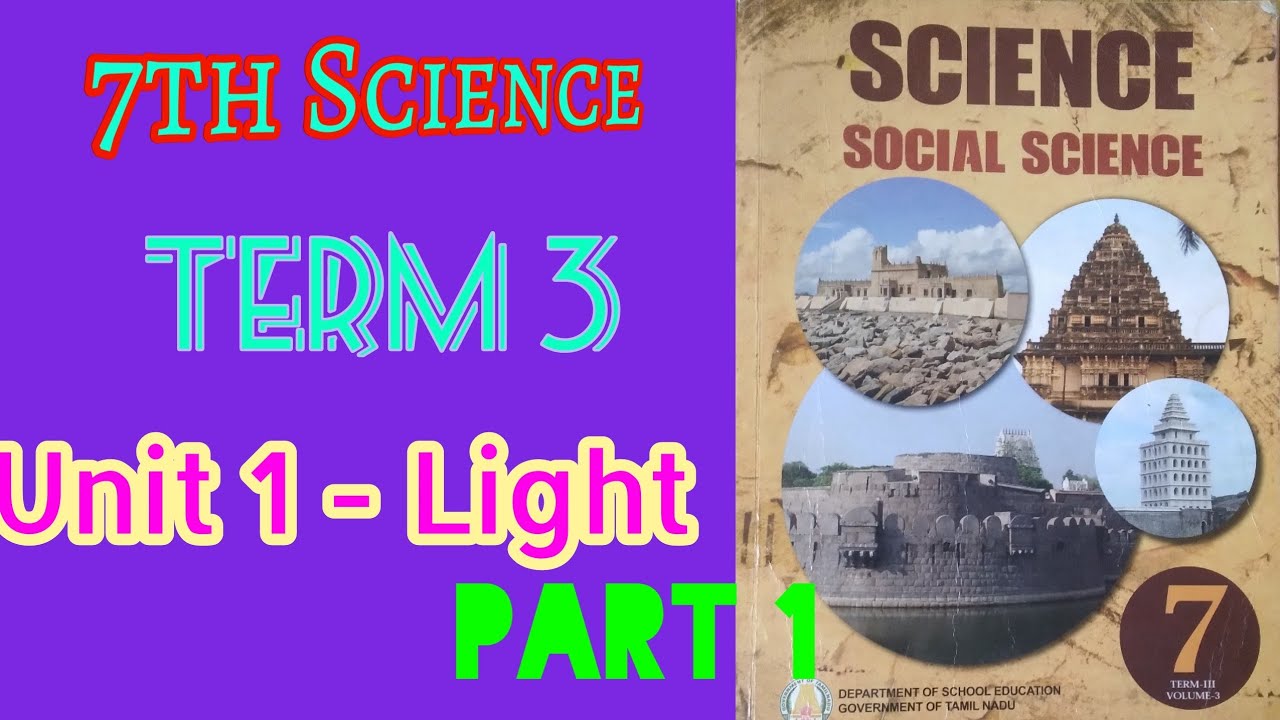 7th Science: Term  3 Unit -1 Light ( One mark answers ) Part 1