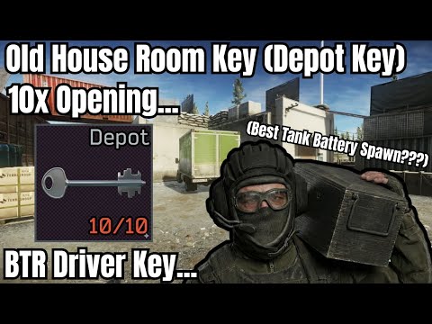 [1.00] Old House Room Key (Depot Key) 10x Opening - Woods BTR Train Depot