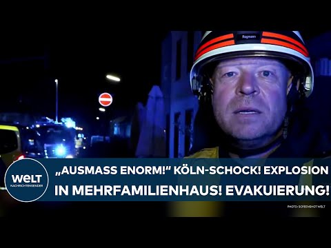 KÖLN: "Das Ausmaß ist schon enorm!" Explosion in Mehrfamilienhaus! Feuerwehr muss evakuieren!