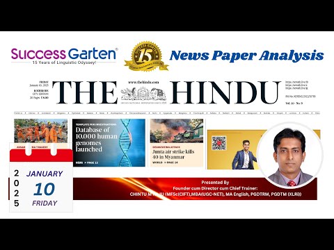 Newspaper Analysis - The Hindu Daily, Chintu M Raju!