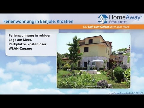 Istrien: Ferienwohnung in ruhiger Lage am Meer, Parkplätze, kostenloser - FeWo-direkt.de Video