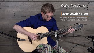 Video thumbnail for 2019 Lowden F-50c Pierre Bensusan signature model played by Matt Thomas by Cedar Rock Studio Guitar Gallery