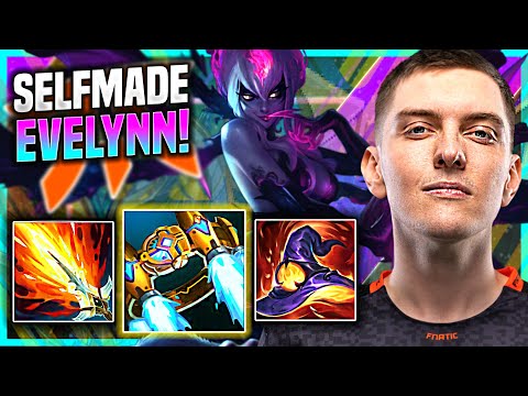 SELFMADE DESTROYIN WITH EVELYNN! - FNC Selfmade Plays Evelynn JUNGLE vs Ivern! | Challenger TV