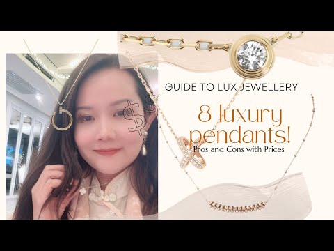 Guia de pingentes de luxo para iniciantes - Cartier, VCA, Chaumet, Bvlgari com prós e contras preços 8 peças!