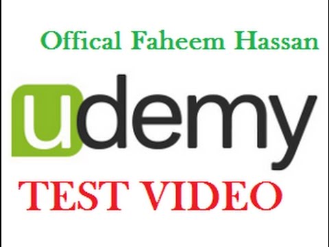 Udemy Instructor Test Video in English