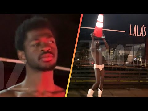 Lil Nas X Roams Streets of LA Nearly Naked
