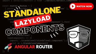 Lazyload Standalone Components in Angular