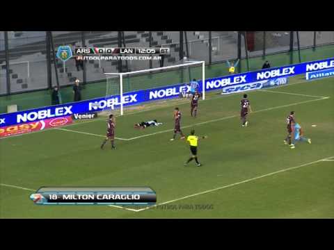 Gol de Caraglio. Arsenal 1 - Lanús 0. Fecha 15. Torneo Final 2014. FPT