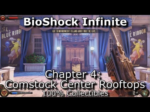 BioShock Infinite - Chapter 4 - 100% Collectibles - Voxophones, Kinetoscopes, Telescope & Infusions