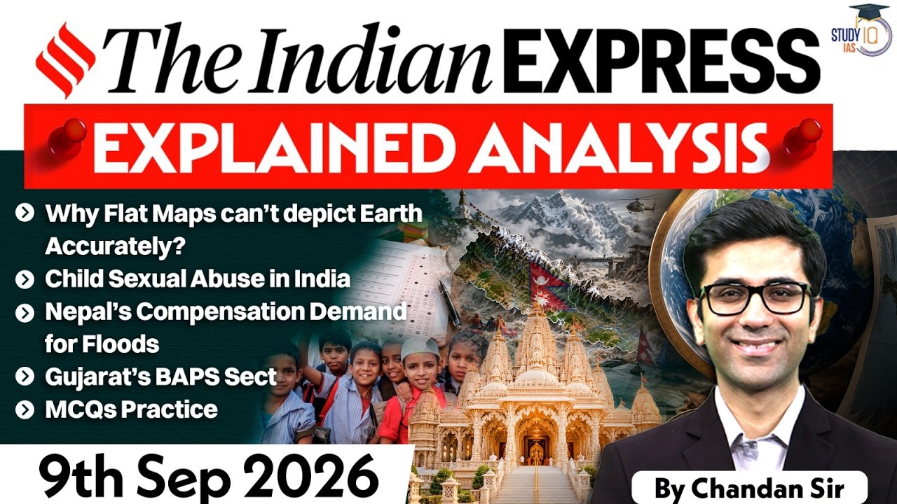 The Indian Express Newspaper Analysis | 9 September 2026 | UPSC Current Affairs | PIB | StudyIQ