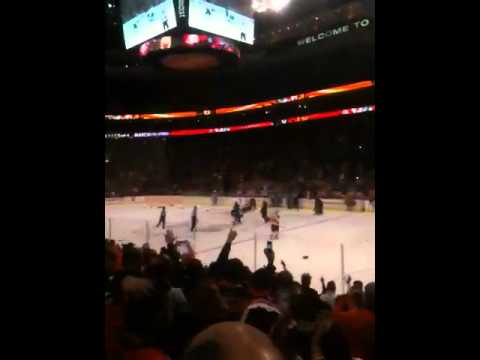 Scott hartnell hat trick 1-22-2012