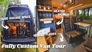 Van Camper has a Bar! BEST Finishes - COZY 4 Season Ready