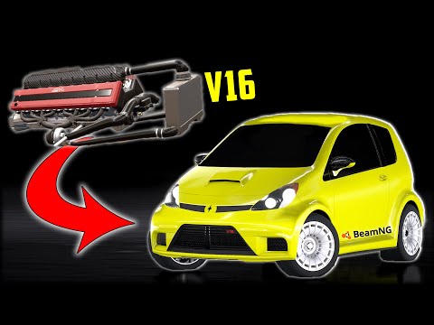 Smallest V16 Engine!? ~ Automation - BeamNG