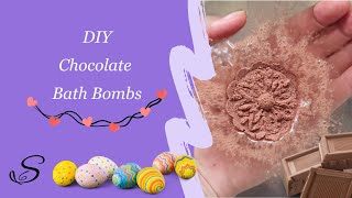 DIY Chocolate Bath Bombs using a mooncake press - step by step for beginners with a recipe!
