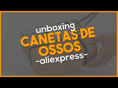 Unboxing: Caneta com formato de ossos | Vinicius Codes