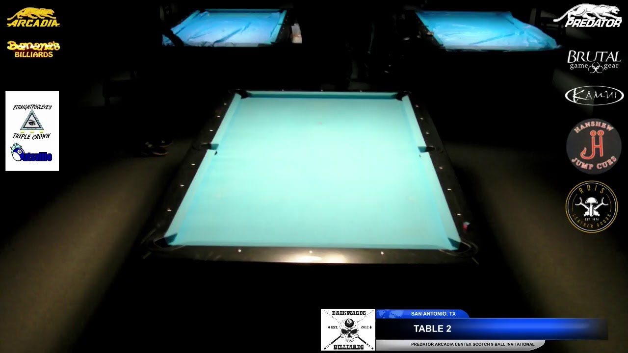 Predator Arcadia CenTex Pool Tour Scotch 9 Ball Invitational - Live from Banana's Billiards  2/13/21