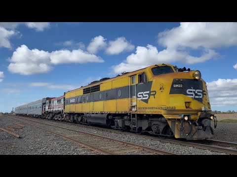 Down SK81 AK Cars with SSR GM22 and 4829 arriving at Gheringhap loop 23/4/2025