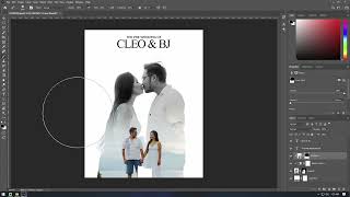Pre-Wedding Poster Double Exposure Time-lapse for AFS | Photoshop