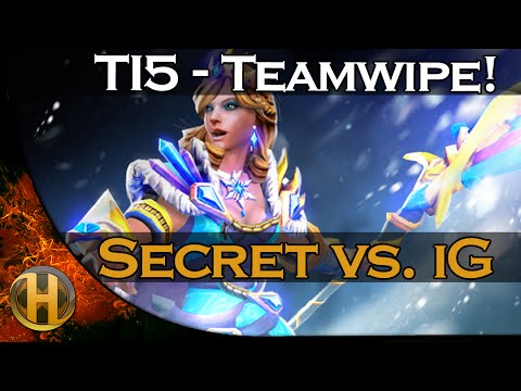 Dota 2 TI5 - Teamwipe! Team Secret vs. iG