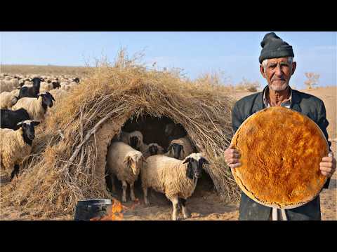 This Shepherd Bakes Bread in the Desert Without an Oven! | Iran Nomads