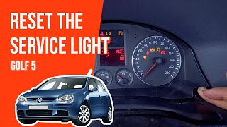Youtube thumbnail of video "How to reset the service light Golf 5 ⚠"