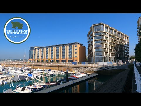 A Sunday morning walk down to the harbour - Part 1 #jersey #walking #scenery #4k #cockapoo #marina