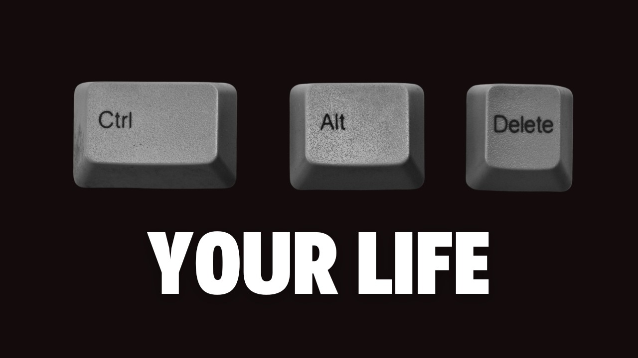 Stop pushing. Hit the big RESET for a better life